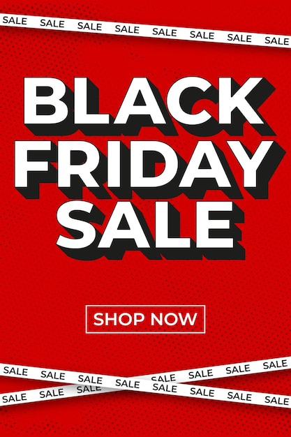 Manifesto di vettore Vendita del Black Friday