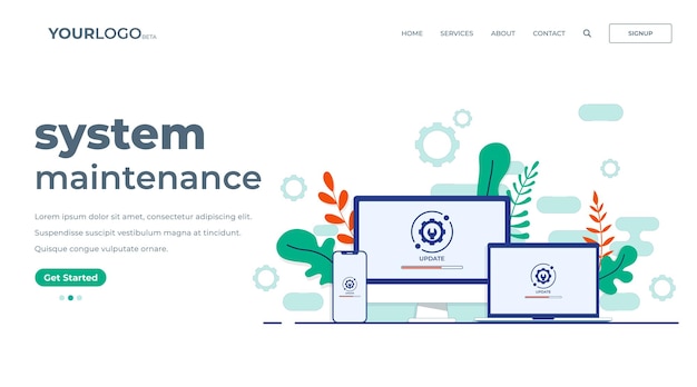 Manutenzione del sistema Errore Correzione di problemi Aggiornamento del software Aggiortamento del sistema