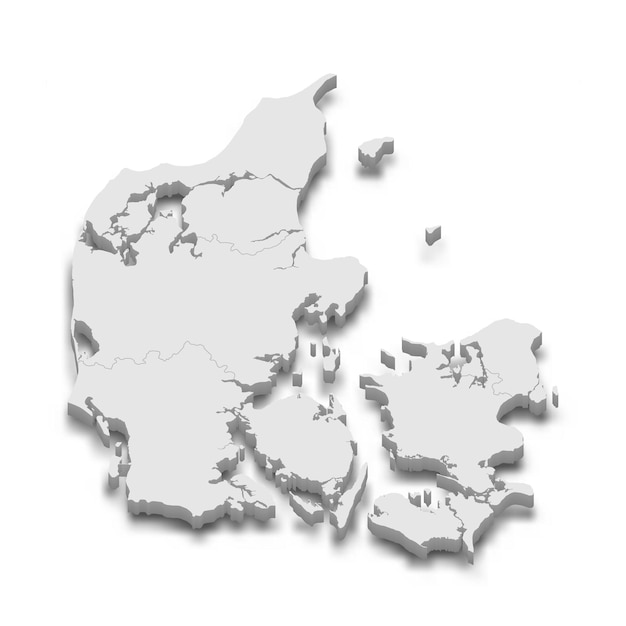 Mappa 3d con i confini delle regioni