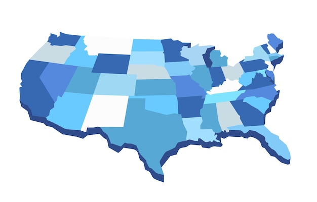 Mappa degli Stati Uniti d'America