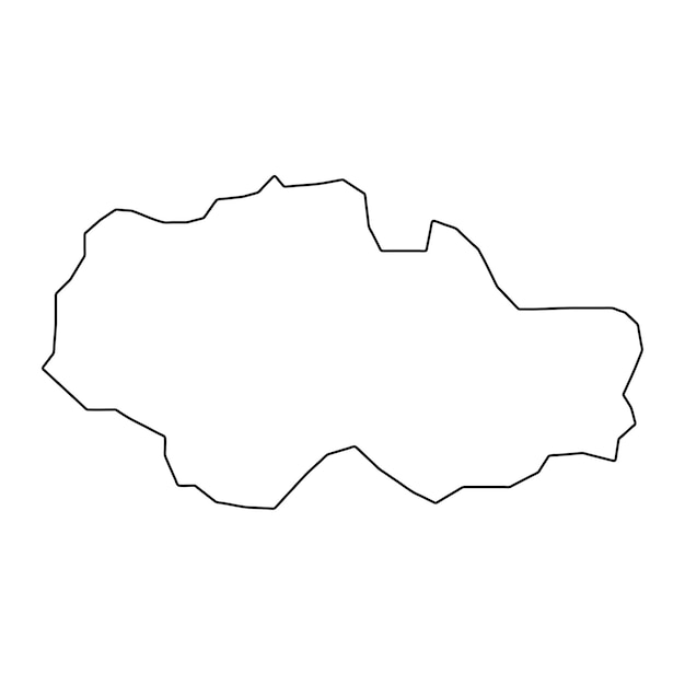 Mappa del comune di Poindimie divisione amministrativa della Nuova Caledonia Illustrazione vettoriale