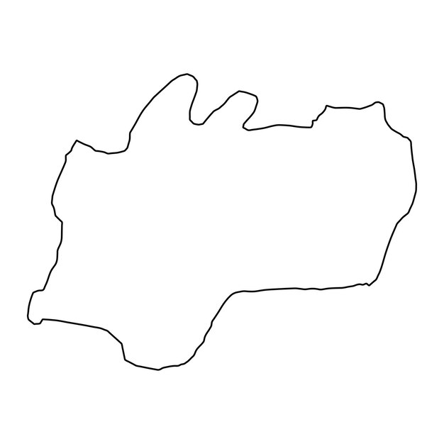 Mappa del distretto di Kalat divisione amministrativa del Pakistan Illustrazione vettoriale