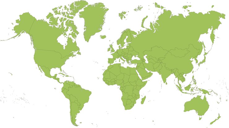 Vettore mappa del mondo