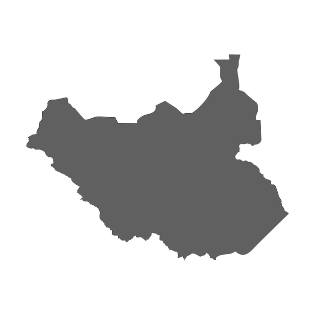 Mappa del Sud Sudan