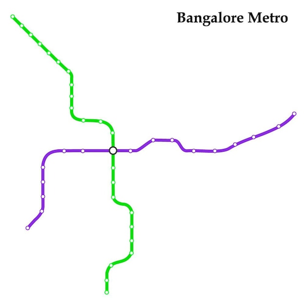 Mappa della metropolitana di Bangalore