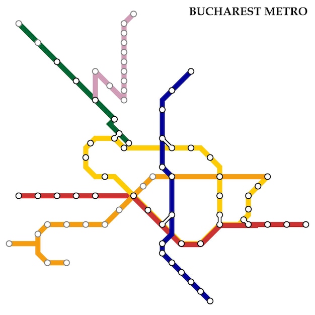 Mappa della metropolitana di Bucarest