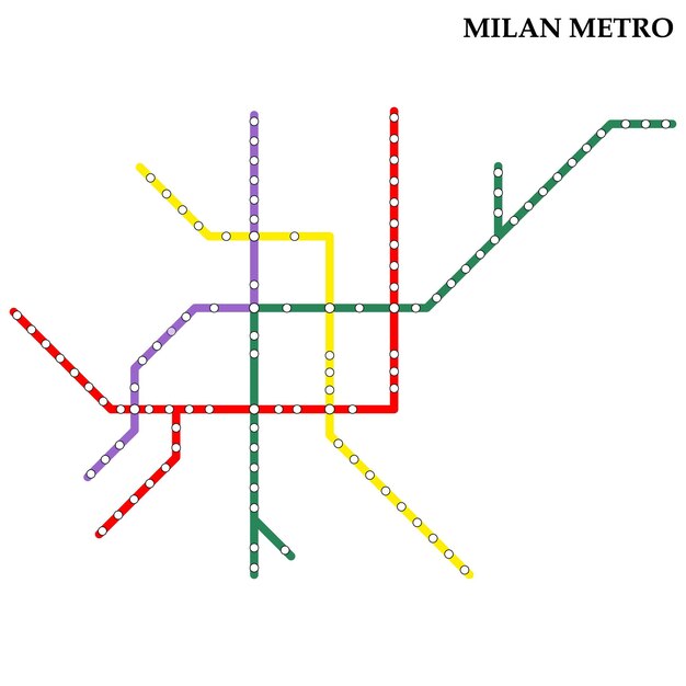 Mappa della metropolitana di Milano