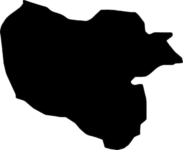 Mappa della silhouette di Mavrovo e Rostusa Macedonia