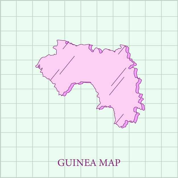 mappa delle regioni vettoriali della Guinea