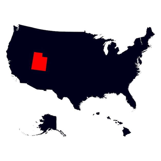 Mappa dello stato statunitense dello Utah