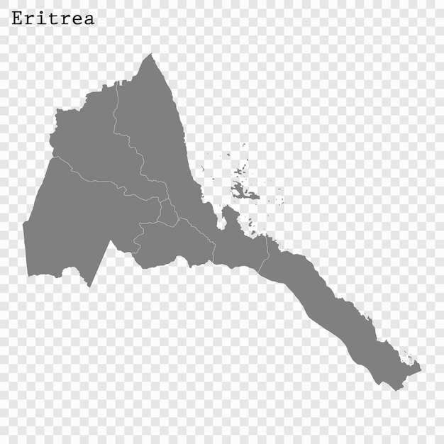 Mappa di alta qualità con confini