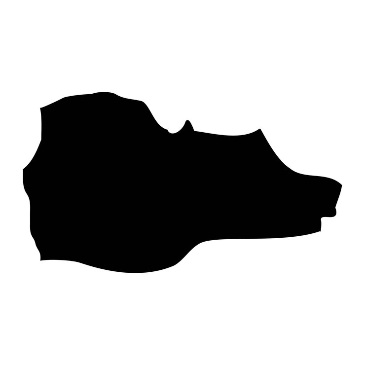 Vettore mappa distrettuale della divisione amministrativa di malta illustrazione vettoriale