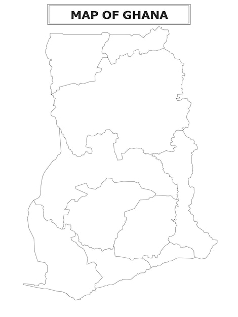 Mappa politica del paese con la capitale della provincia o della capitale dello stato, le principali città e città