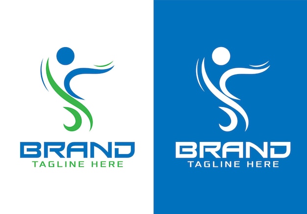 Marchio sportivo Logo Design vettoriale