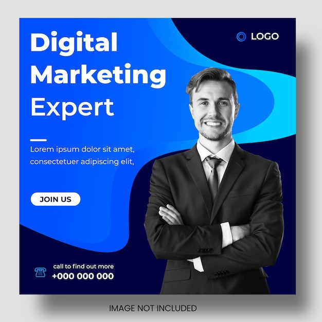 Marketing digitale Facebook e Instagram o modello di progettazione di banner web post amp di social media