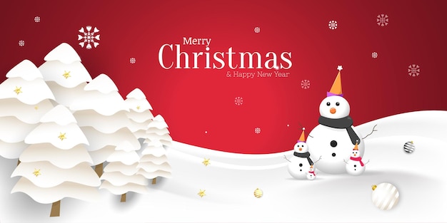 Marry Christmas banner background e happy new year 2023 template