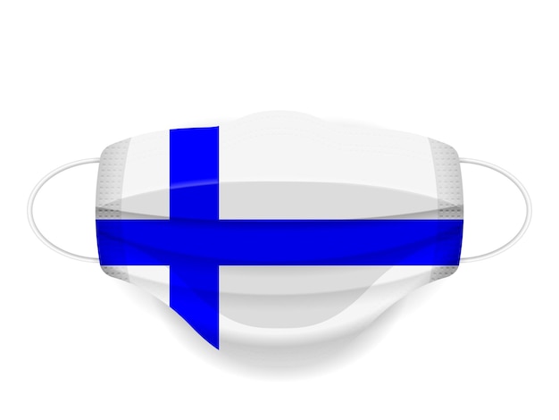 Maschera medica Bandiera della Finlandia