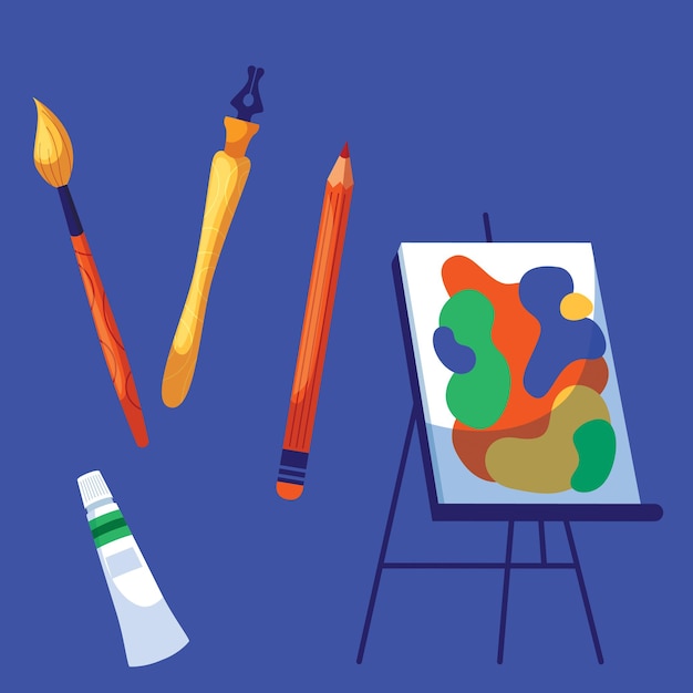 Materiali d'arte e processo di pittura