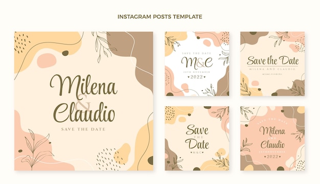 Matrimonio disegnato a mano ig post