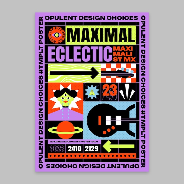 Maximalismo nella progettazione del modello del poster
