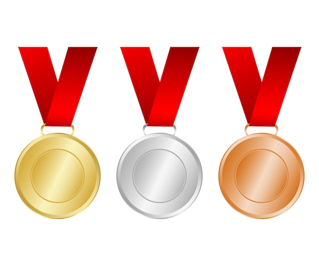 Medaglie d'oro, argento e bronzo per i vincitori dei Campioni