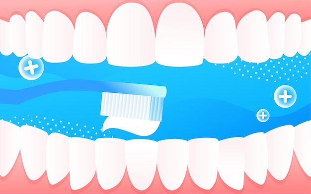 Medico che esamina la bocca del paziente Illustrazione vettoriale dei denti della Giornata internazionale dell'amore