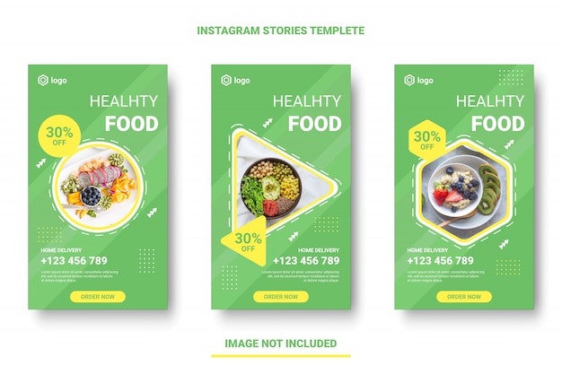 Menu di cibo banner social media post.