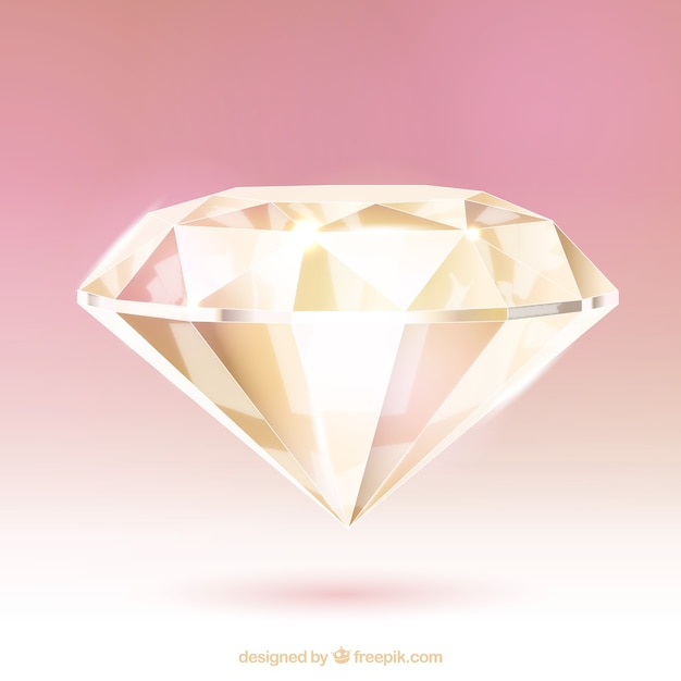 Meraviglioso diamante realistico