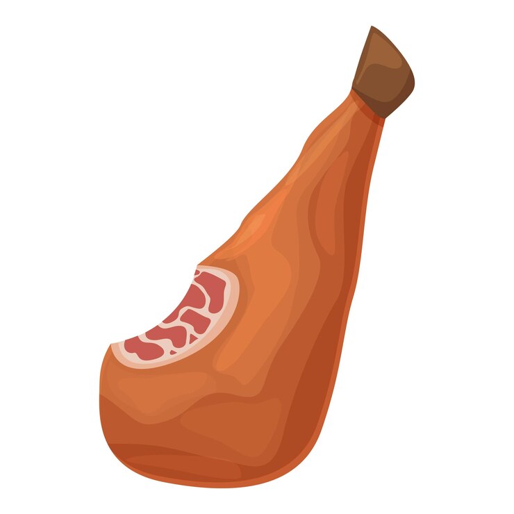 Vettore mercato di strumenti icona di marmellata vettore di cartoni animati carne di maiale