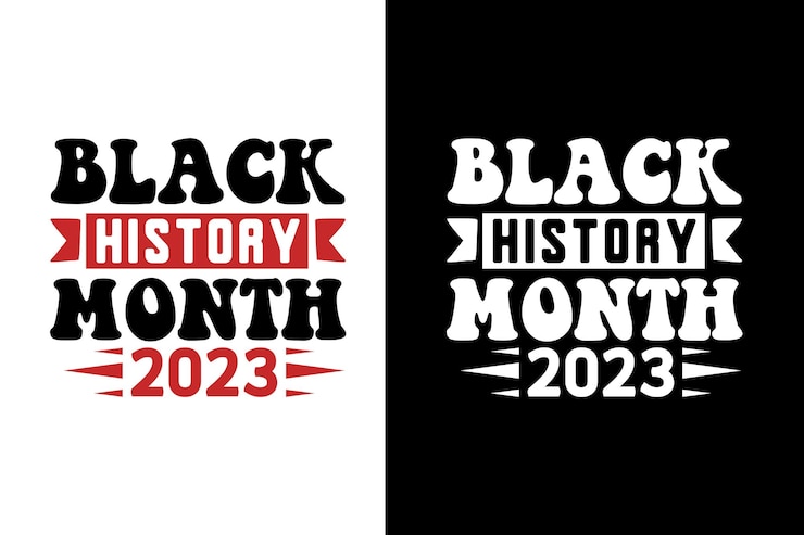 Vettore mese della storia nera storia afroamericana movimento per i diritti civili eccellenza nera africana