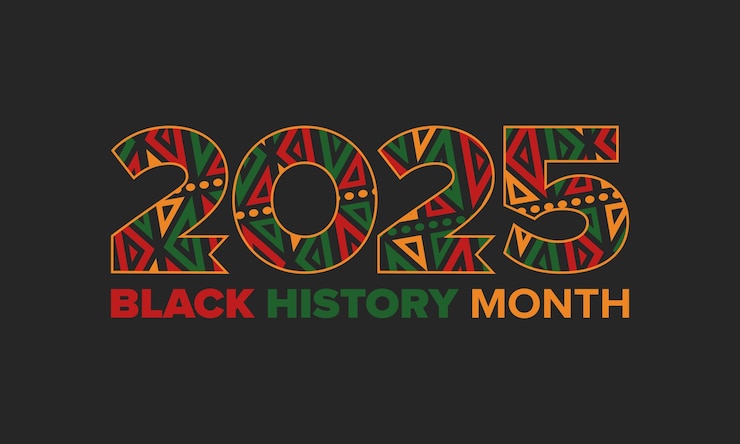 Vettore mese della storia nera storia afroamericana negli stati uniti poster d'arte illustrazione vettoriale