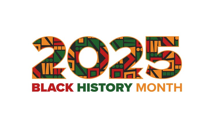 Vettore mese della storia nera storia afroamericana negli stati uniti poster d'arte illustrazione vettoriale