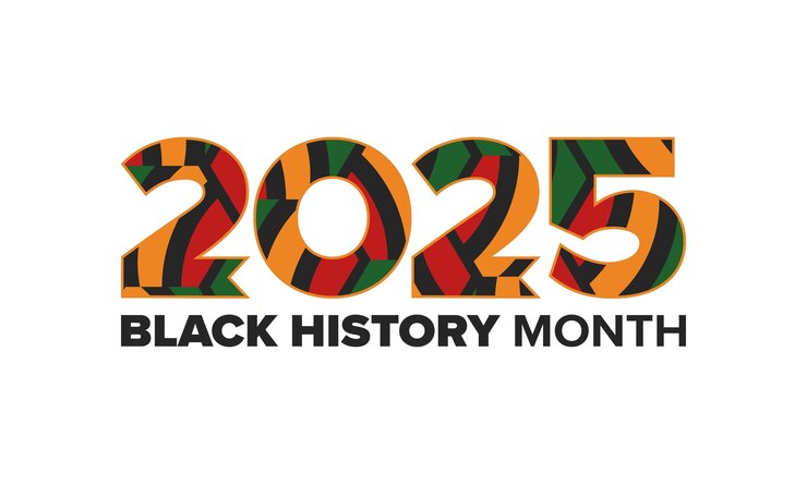 Vettore mese della storia nera storia afroamericana negli stati uniti poster d'arte illustrazione vettoriale