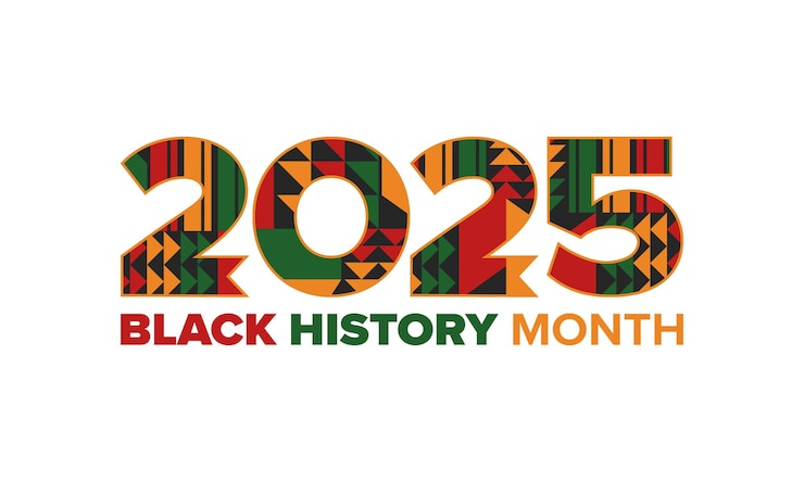 Vettore mese della storia nera storia afroamericana negli stati uniti poster d'arte illustrazione vettoriale
