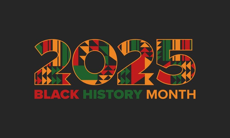 Vettore mese della storia nera storia afroamericana negli stati uniti poster d'arte illustrazione vettoriale