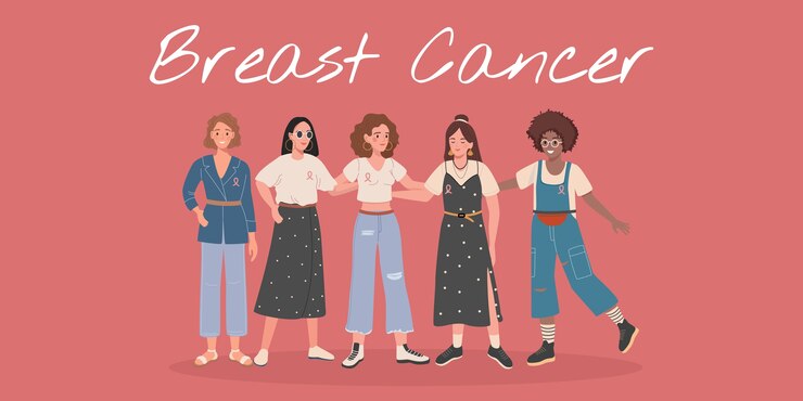 Mese di consapevolezza del cancro al seno di gruppo di amici di donne diverse che abbracciano insieme per supporto, concetto di abbraccio di squadra ragazza.