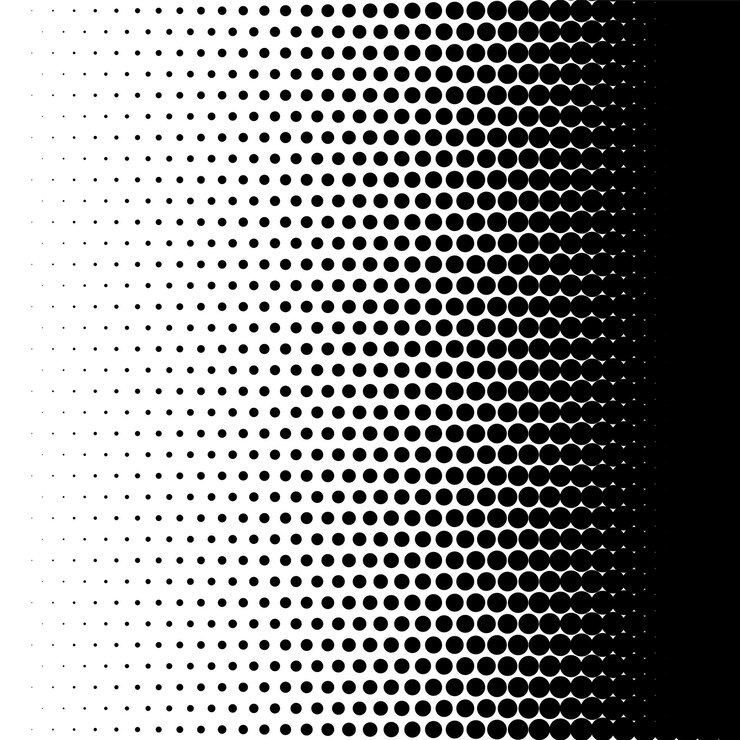 Vettore mezzitoni dissolvenza texture punti bicolore effetto sfondo