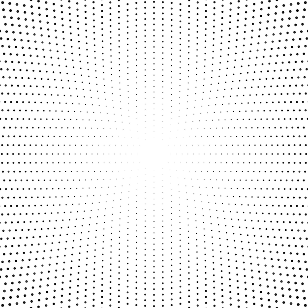 Mezzitoni geometrici round dot pattern sfondo bianco e nero vector graphic design
