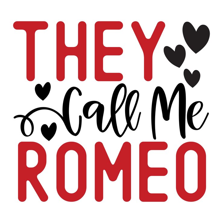 Vettore mi chiamano romeo svg