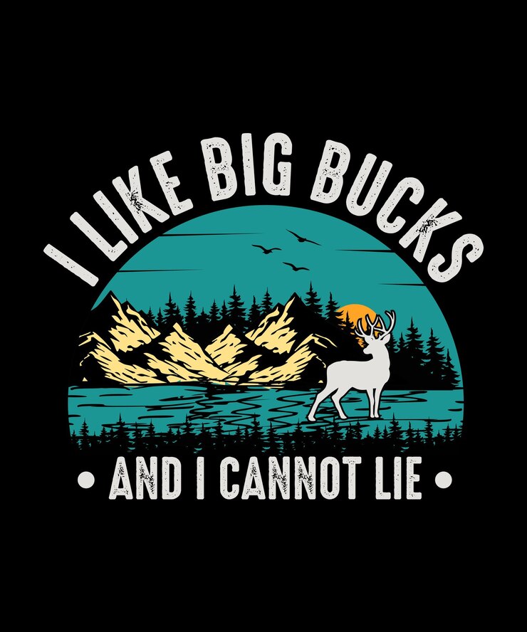 Mi piace il design della maglietta da caccia di Big Bucks e non posso mentire