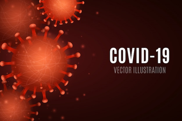 Microbo virus 3D Corona. Organismo patogeno. illustrazione