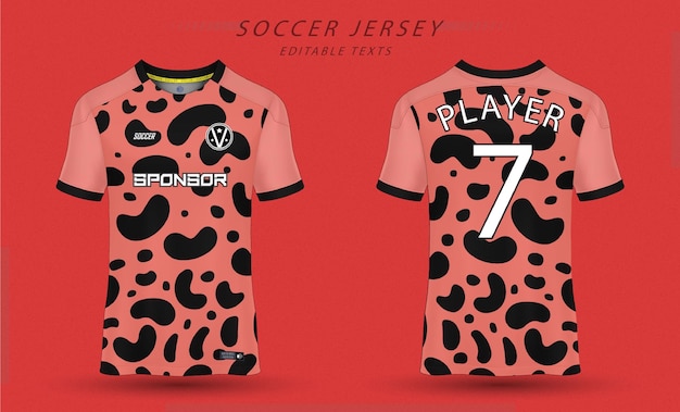 Miglior design della maglietta sportiva del modello di maglia da calcio vettoriale