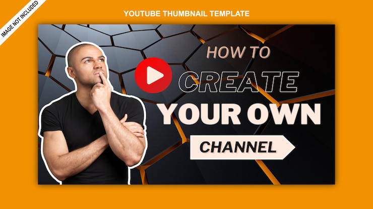 Vettore miniatura del canale di marketing di youtube