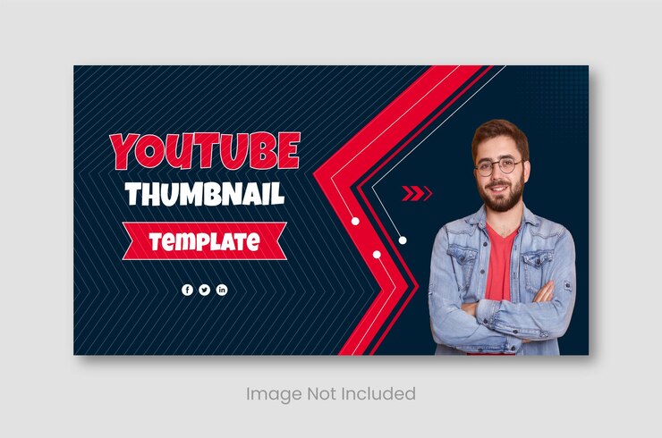 Vettore miniatura di youtube modello di design moderno personalizzabile