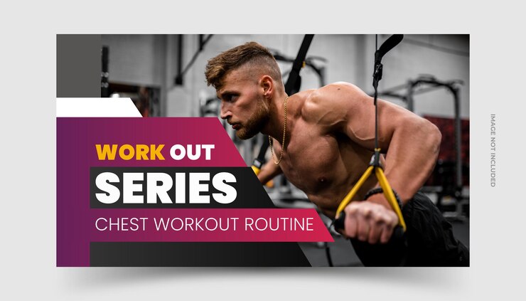 Miniatura YouTube e banner web palestra fitness Vettore premium