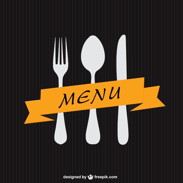 Minimalista retro modello di menu vettoriale