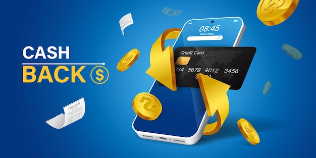 Mobile cash back servizio di pagamento finanziario Smartphone display mobile tecnologia schermo mobile