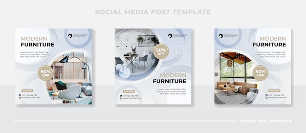Mobili social media e modello di post instagram