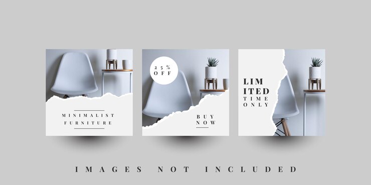 Mobili social media post template design