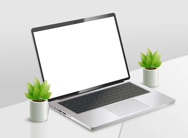 Mockup del computer portatile